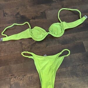 Shein Neon Green Bikini Set